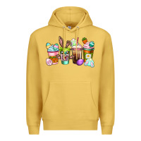 Antique Gold Easter coffee cups Easter Day Premium Hoodie - CowGirlArtShop