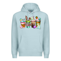 Blue Mist Easter coffee cups Easter Day Premium Hoodie - CowGirlArtShop
