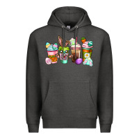 Charcoal Heather Easter coffee cups Easter Day Premium Hoodie - CowGirlArtShop
