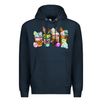 Navy Easter coffee cups Easter Day Premium Hoodie - CowGirlArtShop