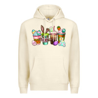 Sandshell Easter coffee cups Easter Day Premium Hoodie - CowGirlArtShop