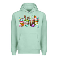 Seafoam Easter coffee cups Easter Day Premium Hoodie - CowGirlArtShop
