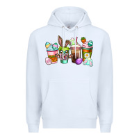 White Easter coffee cups Easter Day Premium Hoodie - CowGirlArtShop