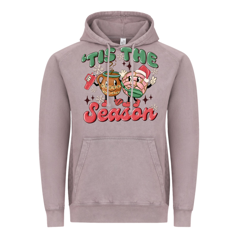 Mexican Christmas Tis The Season Vintage Hoodie by MaliasSmallBusiness | Teevron