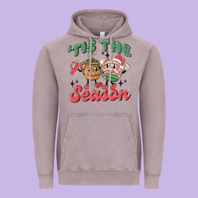 Mexican Christmas Tis The Season Vintage Hoodie Designed By Maliassmallbusiness