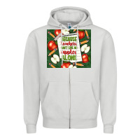 Dove Grey because teachers can't live on apples alone tumble Zipper Hoodie - TumblerDesignByShophia