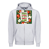 Heather Grey because teachers can't live on apples alone tumble Zipper Hoodie - TumblerDesignByShophia