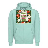 Seafoam because teachers can't live on apples alone tumble Zipper Hoodie - TumblerDesignByShophia