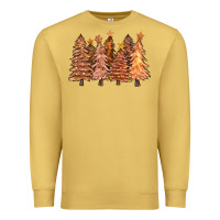 Antique Gold melanin christmas trees with lights Premium Sweatshirt - FaDigitalArtStudio