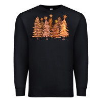 Black melanin christmas trees with lights Premium Sweatshirt - FaDigitalArtStudio