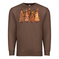 Chestnut melanin christmas trees with lights Premium Sweatshirt - FaDigitalArtStudio