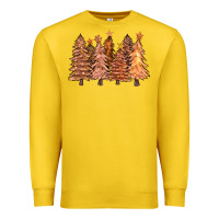 Lemon melanin christmas trees with lights Premium Sweatshirt - FaDigitalArtStudio