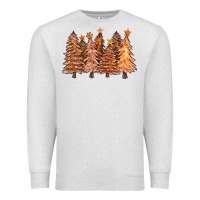 Oatmeal Heather melanin christmas trees with lights Premium Sweatshirt - FaDigitalArtStudio