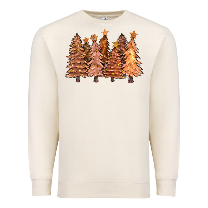 Melanin Christmas Trees With Lights Premium Sweatshirt by FaDigitalArtStudio | Teevron