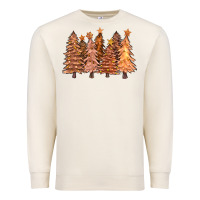 Sandshell melanin christmas trees with lights Premium Sweatshirt - FaDigitalArtStudio