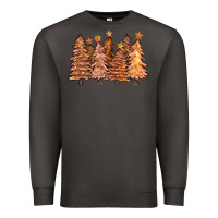 Smoke melanin christmas trees with lights Premium Sweatshirt - FaDigitalArtStudio