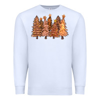 White melanin christmas trees with lights Premium Sweatshirt - FaDigitalArtStudio