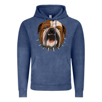 Vintage Denim Bulldog Vintage Hoodie - Jasminsmagicworld