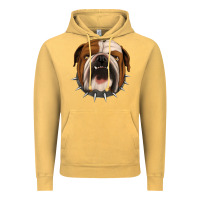 Vintage Mustard Bulldog Vintage Hoodie - Jasminsmagicworld