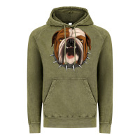 Vintage Olive Bulldog Vintage Hoodie - Jasminsmagicworld