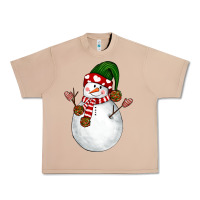 Burro Snowman Urban Heavy Tee - NancyCooperArtShop