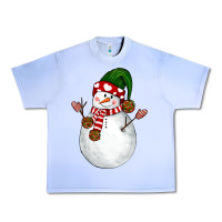 Grape Ice Snowman Urban Heavy Tee - NancyCooperArtShop