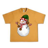 Peanut Butter Snowman Urban Heavy Tee - NancyCooperArtShop