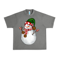 Tornado Snowman Urban Heavy Tee - NancyCooperArtShop
