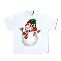 White Snowman Urban Heavy Tee - NancyCooperArtShop