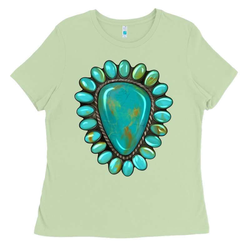 Western Gemstone Turquoise Ladies Tee by Artiststas | Teevron