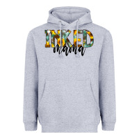 Heather Grey Inked Mama Heavyweight Hoodie - CowCowDesign