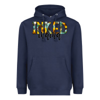 Navy Inked Mama Heavyweight Hoodie - CowCowDesign