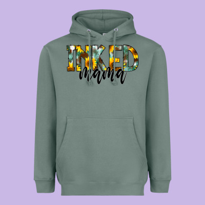 Inked Mama Heavyweight Hoodie Designed By Cowcowdesign