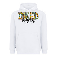 White Inked Mama Heavyweight Hoodie - CowCowDesign