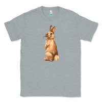 Heather Grey Bunny Classic Tee - NancyCooperArtShop