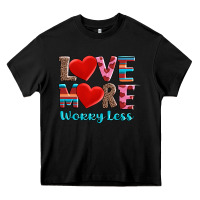 Black love more worry less Heavy Core Tee - AdoDesignShop