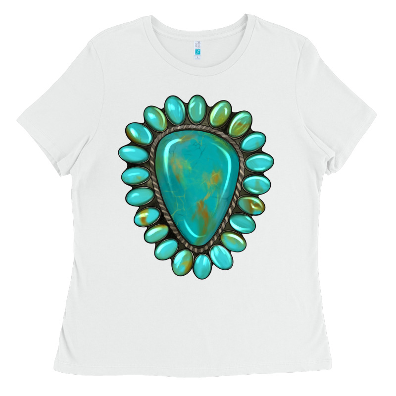 Western Gemstone Turquoise Ladies Tee by Artiststas | Teevron