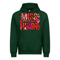 Forest Green Mis Steal Your Heart Urban Hoodie - CowhideDigitalArt