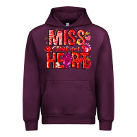 Mauve Wine Mis Steal Your Heart Urban Hoodie - CowhideDigitalArt