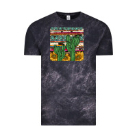 Cloud Black cactus sunflower coaster Vintage Tee - JahusDesignShop