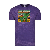 Cloud Purple cactus sunflower coaster Vintage Tee - JahusDesignShop