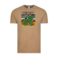 Vintage Coffee cactus sunflower coaster Vintage Tee - JahusDesignShop