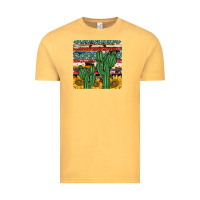 Vintage Mustard cactus sunflower coaster Vintage Tee - JahusDesignShop