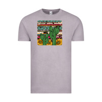 Vintage Zinc cactus sunflower coaster Vintage Tee - JahusDesignShop