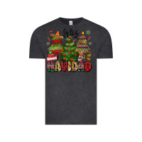 Vintage Black feliz navidad Vintage Tee - MaliasSmallBusiness