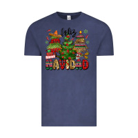Vintage Denim feliz navidad Vintage Tee - MaliasSmallBusiness
