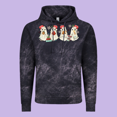 Pantasmas Mexican Christmas Ghosts Vintage Hoodie Designed By Maliassmallbusiness