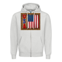 Dove Grey america usa flag tumbler Zipper Hoodie - TumblerDesignByShophia