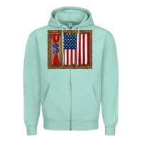 Seafoam america usa flag tumbler Zipper Hoodie - TumblerDesignByShophia