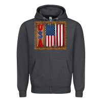 Smoke america usa flag tumbler Zipper Hoodie - TumblerDesignByShophia